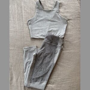 Outdoor Voices Leggings + Venus Crop Top Set | Two Pieces (Size S)